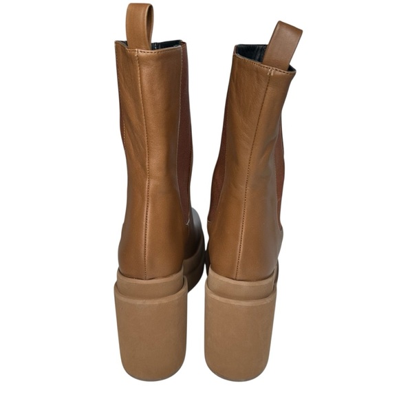 Ankle Boot Paloma Barcelo Selene Iris Leather Platform Heel Size 9-9.5 - Picture 4 of 12